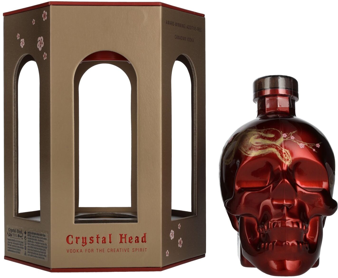 Crystal Head Vodka Lunar Year SNAKE Limited Edition 40% Vol. 0,7l in Geschenkbox