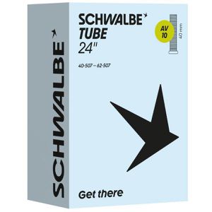 Schwalbe Fahrradschlauch AV10, 24 Zoll, 40mm AV-Ventil, Kinderräder, Reifenbreite 40-62mm