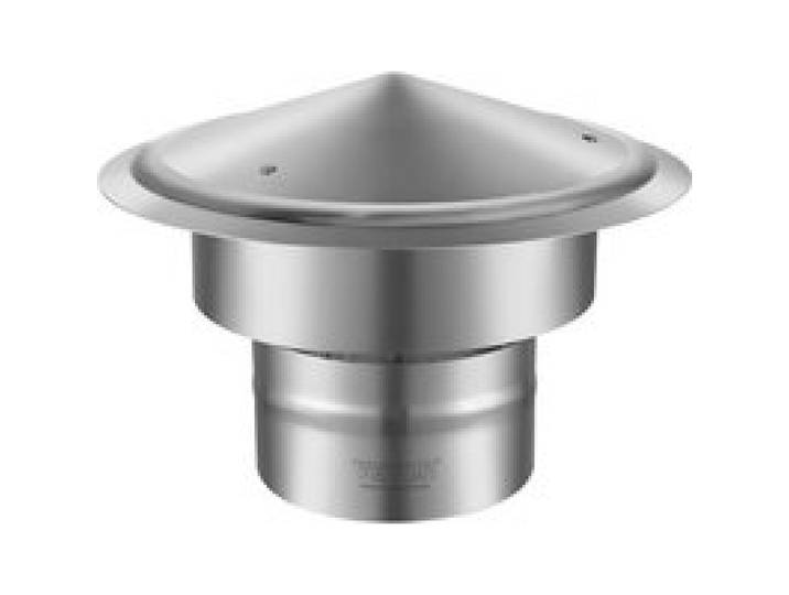 VEVOR Chapeau de Cheminée Φ150 mm Chapeau de Conduit de Cheminée Base Ronde Acier inoxydable 304 Couvercle Bouchon Protection Anti-oiseaux Pare-vent Sans Obstruction pour Différents Types de Cheminées