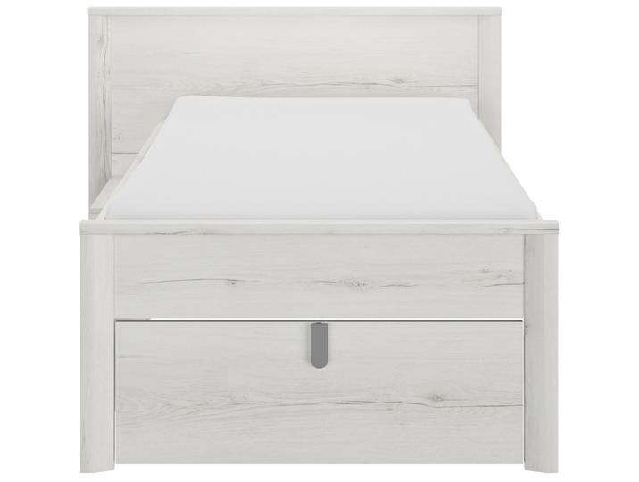 Kompaktbett Lugo Eiche Struktur Holzwerkstoff 90 x 200 cm - Kompaktbett