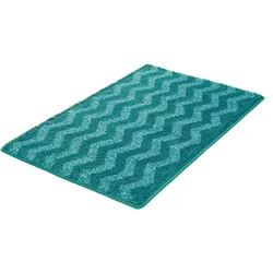 Kleine Wolke Badteppich Zack Petrol 70x120 cm