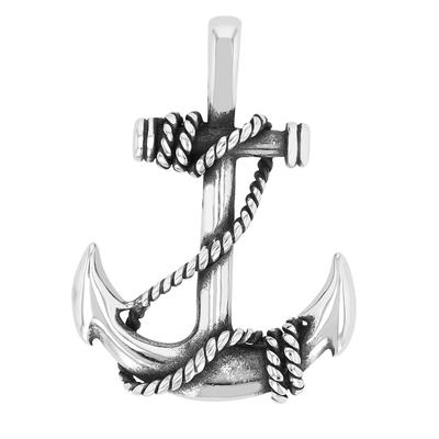 Kettenanhänger ADELIA´S "zeitloser Anker Anhänger aus Edelstahl", silber, Schmuckanhänger, Damen, Edelstahl, Kettenanhänger