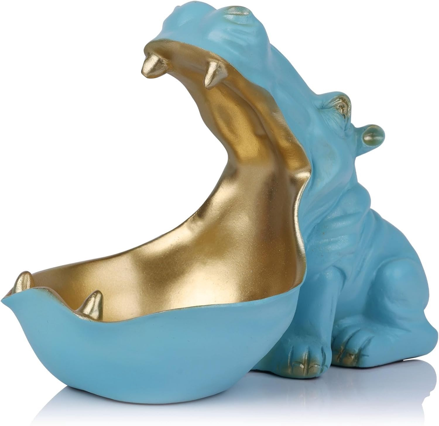 Multifunctionele Hippo Resin Decoratie: Candy Dish en Sleutelschalen voor Kantoor en Entree