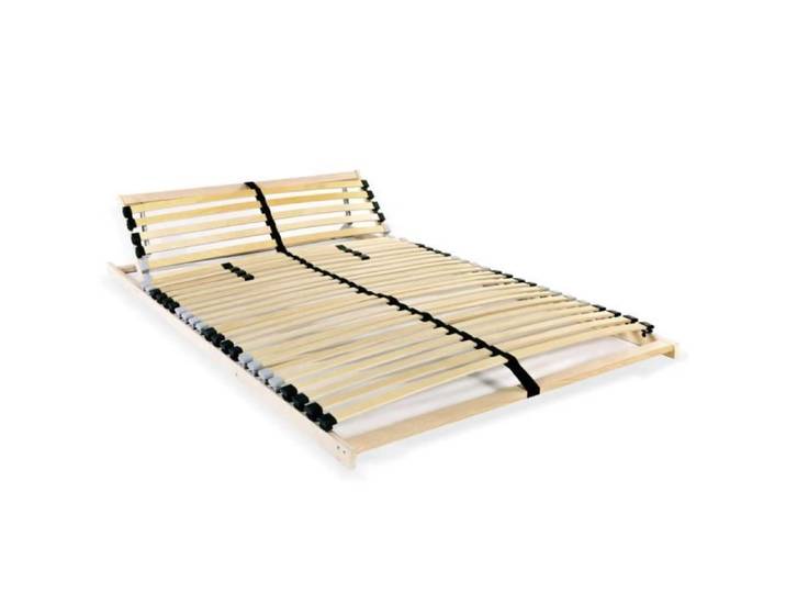 Sommier à lattes haut de gamme BONNE - 100x200cm - 28 lattes 7 zones
