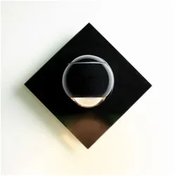 Orange One X Ball Wandleuchte schwarz