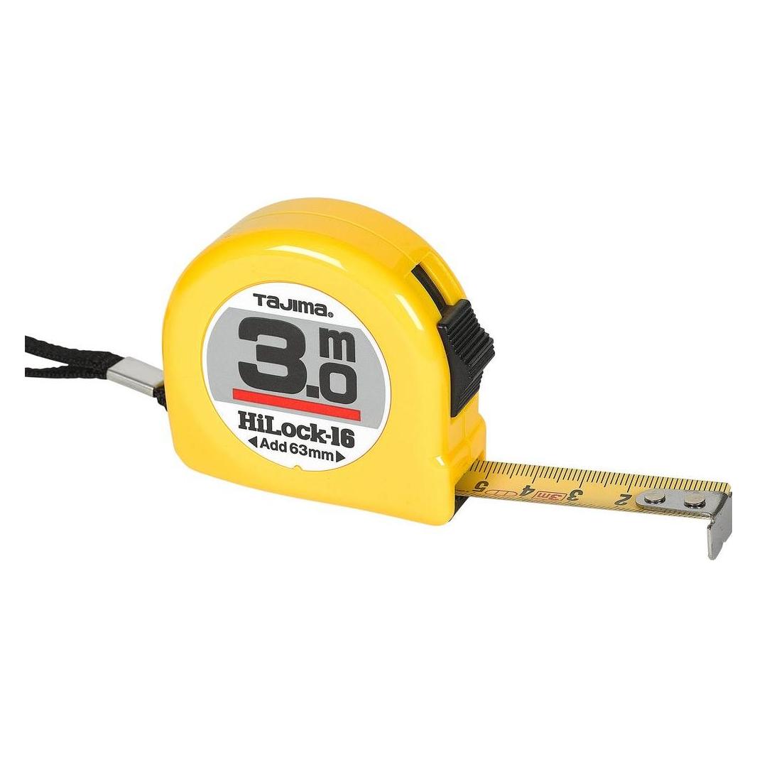 Tajima Rollmeter HI-LOCK 16 gelb (3 m) (H6P30 ROLLMETER HI-LOCK 16 GELB)