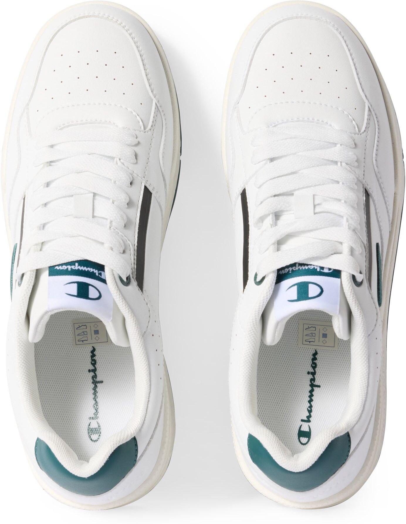 Sneaker CHAMPION "RD18 HERITAGE PERF LOW", Herren, Gr. 42, Synthetik, weiss (wht, med, nbk, natl), Schuhe Sneaker wht, med, nbk, natl 42, Synthetik