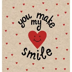 240x PAPER + DESIGN Recycling-Tissue Serviette 33 x 33 cm Me Smile 2-lagig