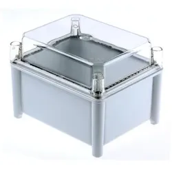 RS PRO Polyestergehäuse 186x151x85mm (Gehäuse), Elektronikzubehör + Gehäuse, Grau