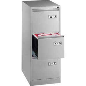 Bisley-Light Hängeregisterschrank IPCCA13, 1-bahnig, 3 Schübe, lichtgrau