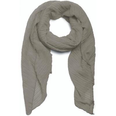 Schal STYLEBREAKER "Gekreppter Unifarbener Schal", Damen, grau, Obermaterial: 50% Viskose CV. 50% Baumwolle CO., Modisch, Modetücher Schal