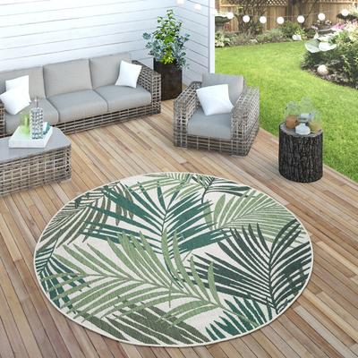 Paco Home In- & Outdoor Rug Jungle Design with Green Palm Trees