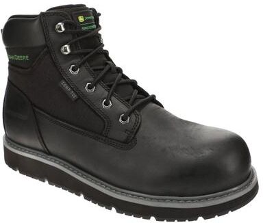 John Deere Built by Skechers Flex-Wedge Ranger-Hollow Rapids-256111 - Mens 10.5 Black Boot Medium
