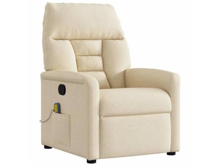 vidaXL Massagesessel Creme Stoff