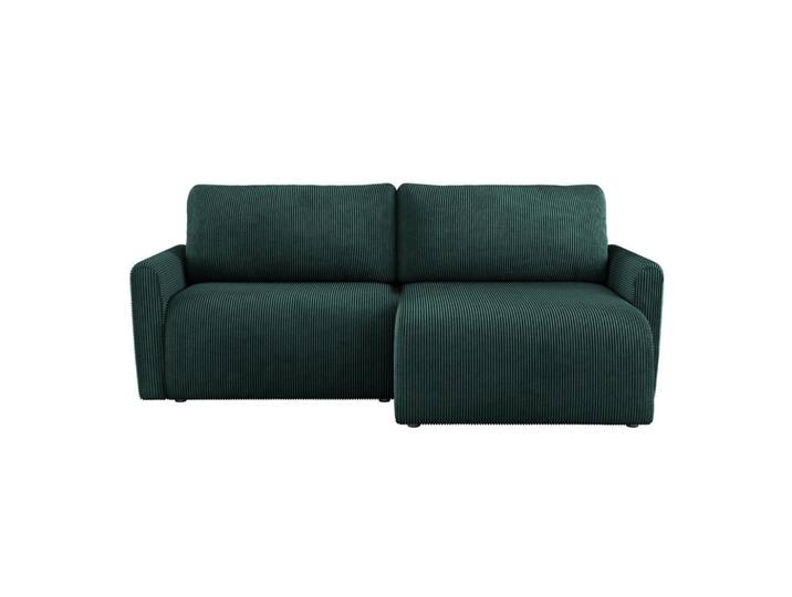 Ecksofa mit Schlaffunktion Josh Dunkelgrün 229x146 cm