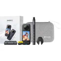 Insta360 X3 Advanced Combo (30p, Bluetooth, WLAN), Action Cam, Schwarz
