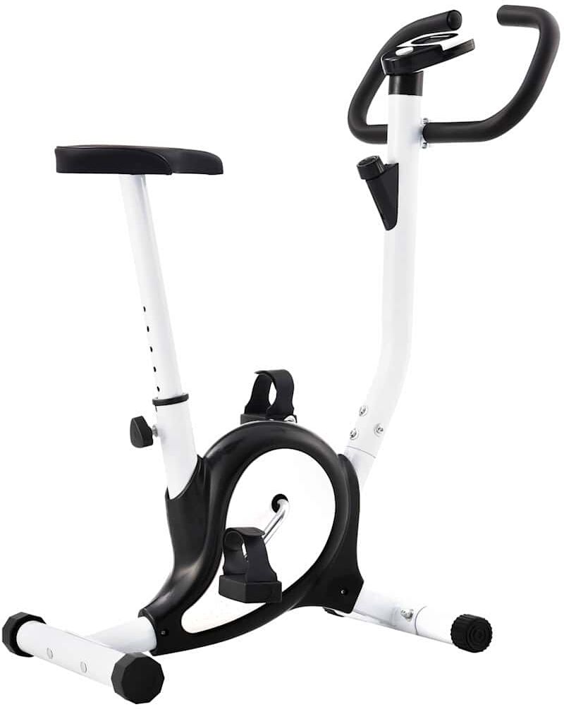 vidaXL Vélo d'appartement avec résistance à courroie Noir