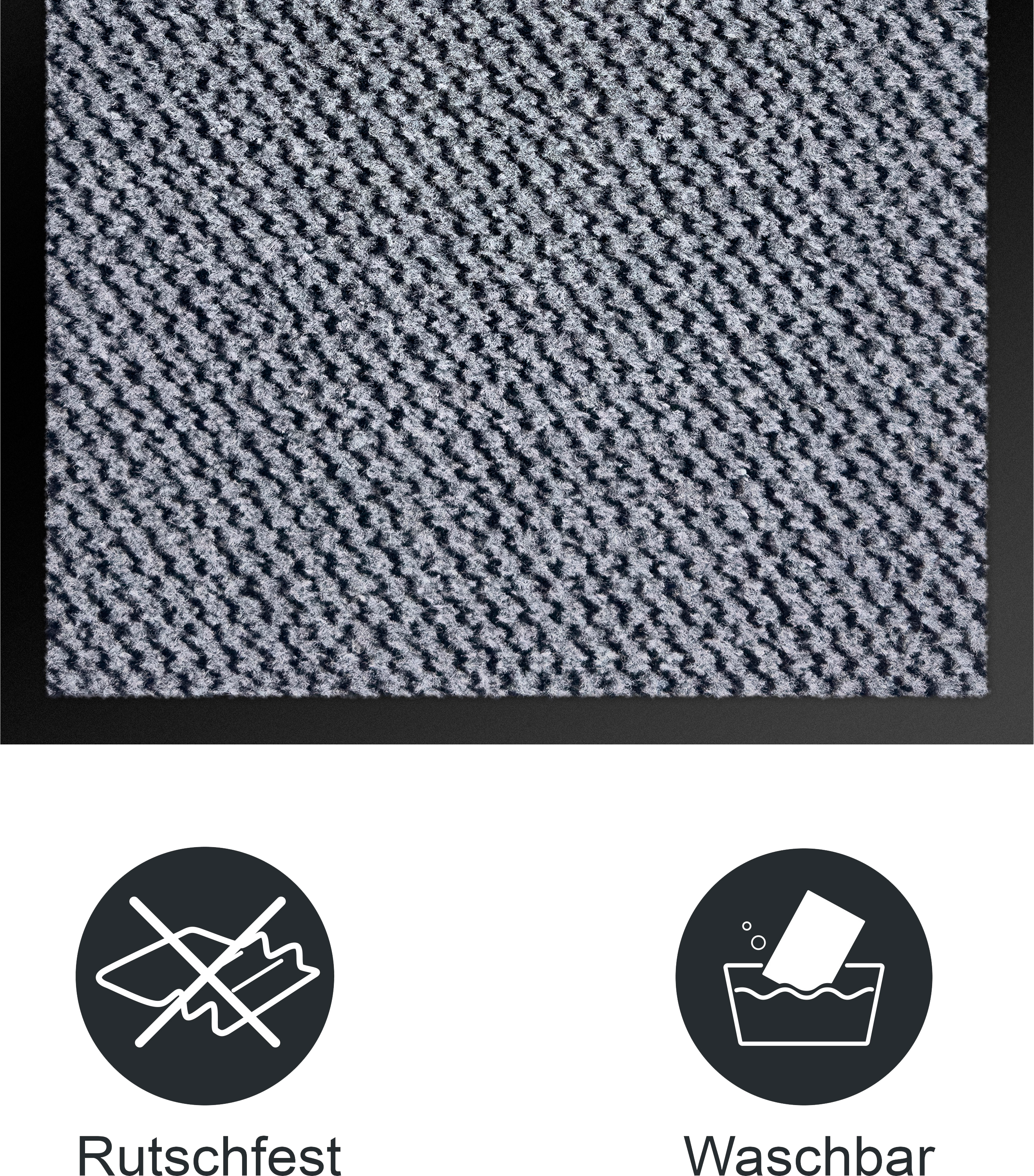 Fußmatte OTTO HOME "Tarron, Schmutzfangmatte Indoor, für Hausflur und Eingangsbereiche", grau (anthrazit), B:90cm H:5mm L:150cm, Kunstfaser, Teppiche, Fußmatte, Eingangsmatte, rutschfeste Unterseite, meliert