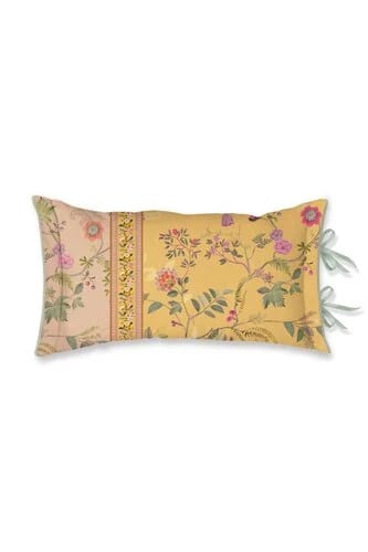 Pip Studio Bodhi Flower Cushion Geel 35 x 60 cm