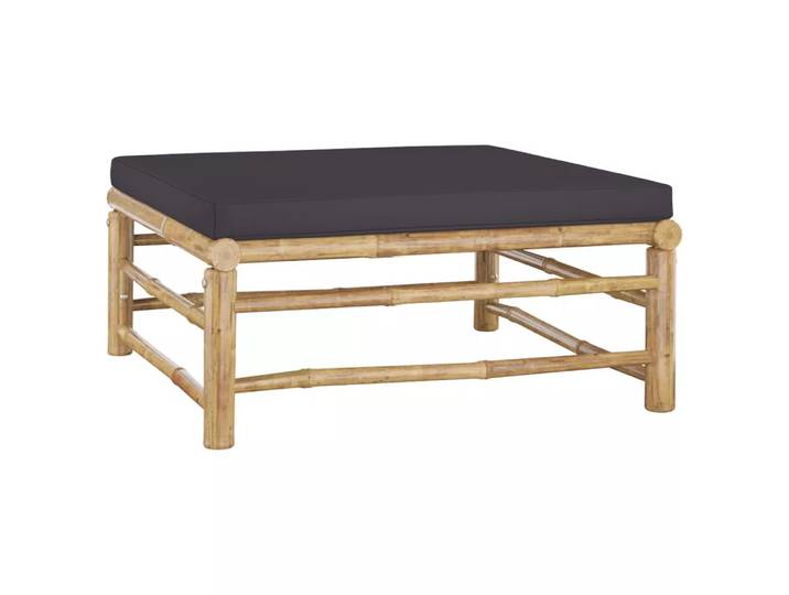 VidaXL - Fußhocker bambus, One Size, Grau