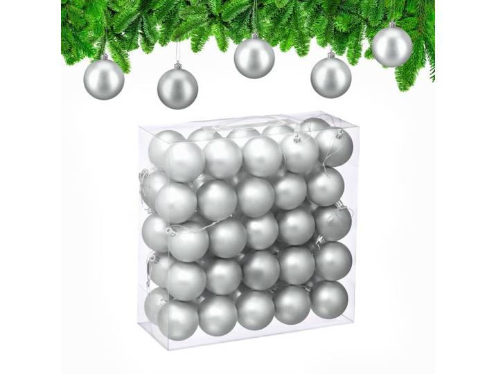 Relaxdays Weihnachtskugeln 50er Set