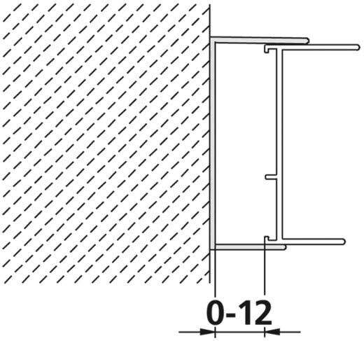 Kermi Nova 2000 und Ibiza 2000 Wandanschlussprofil, 200 cm