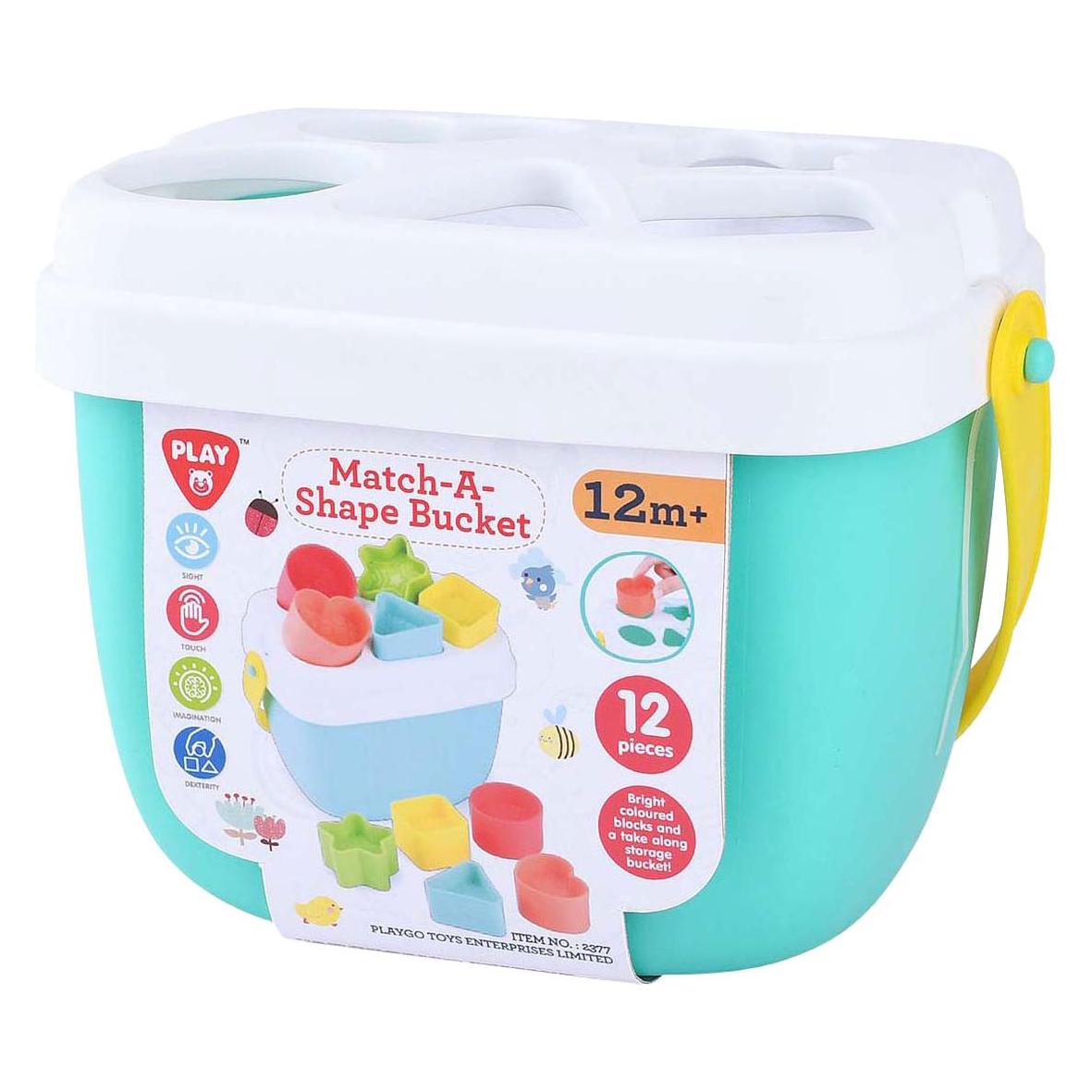 PlayGo Match-A-Shape Bucket - 12 Pcs (47758631)