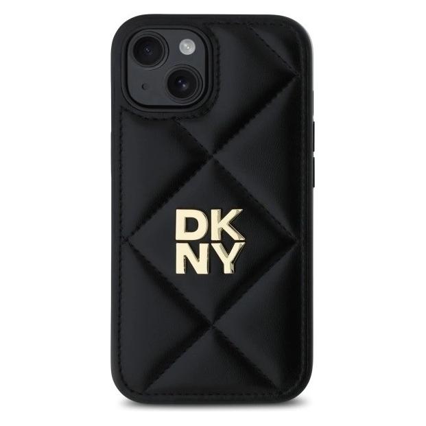 DKNY DKHCP14SPQDSLK iPhone 14 6.1" czarny/black Quilted Stack Logo (Apple iPhone 14) (DK000274-0)