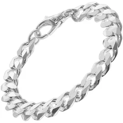 trendor 75139 Herren-Armband Silber 925 Panzerketten-Armband Breite 10,8 mm, 23 cm