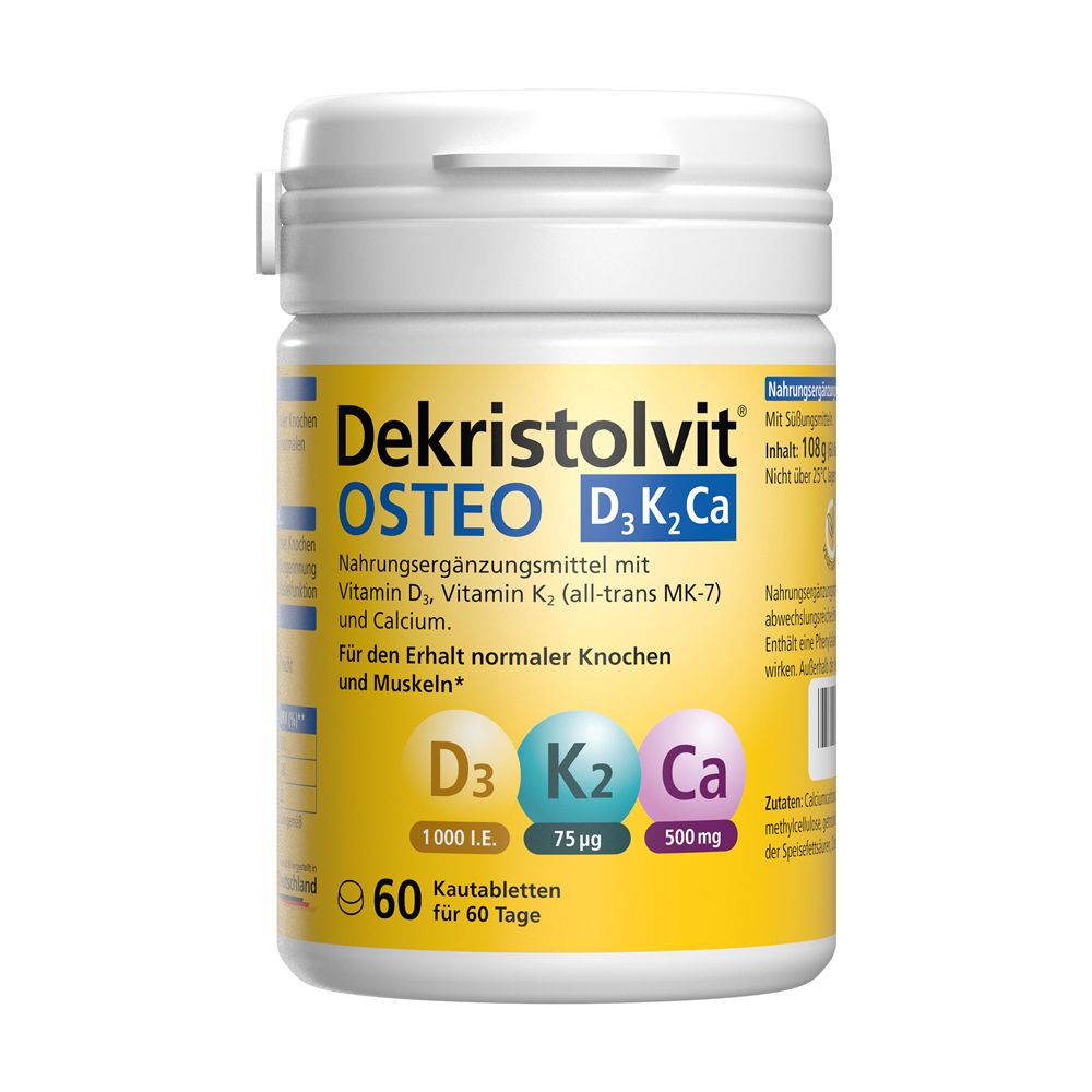 Dekristolvit Osteo D3K2 Ca Kautabletten 60 St