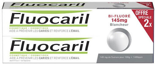 Fluocaril Bi Fluorinated Whitening Toothpaste 2x75 ml