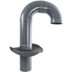 Flachdach Schwanenhals mit Flansch aus Bitumen DN150