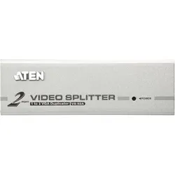 Aten VS92A, 2 Port VGA Splitter mit Signalverstärker bis 30m, Switch Box