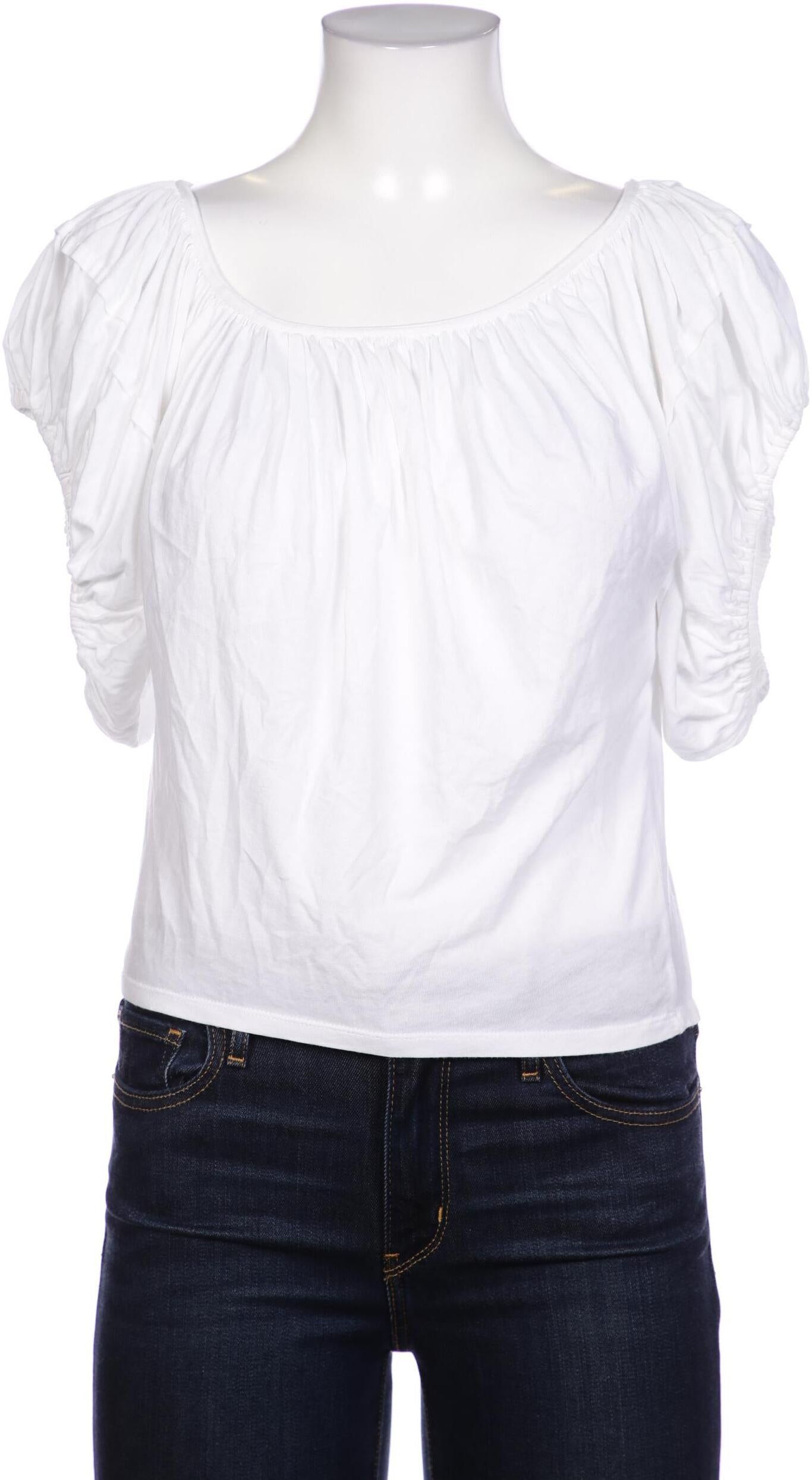 Prada Damen T-Shirt, Weiß, Gr. M, Baumwolle - Second Hand