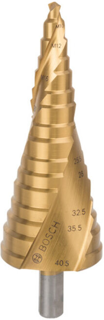 Fraise étagée HSS-TiN M10-M40, 10,0 mm, 125,5 mm ; Bosch (2608587434)