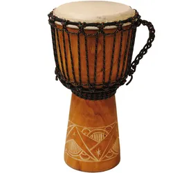 Terré Carved Mahogany 30cm Djembe - Djembe