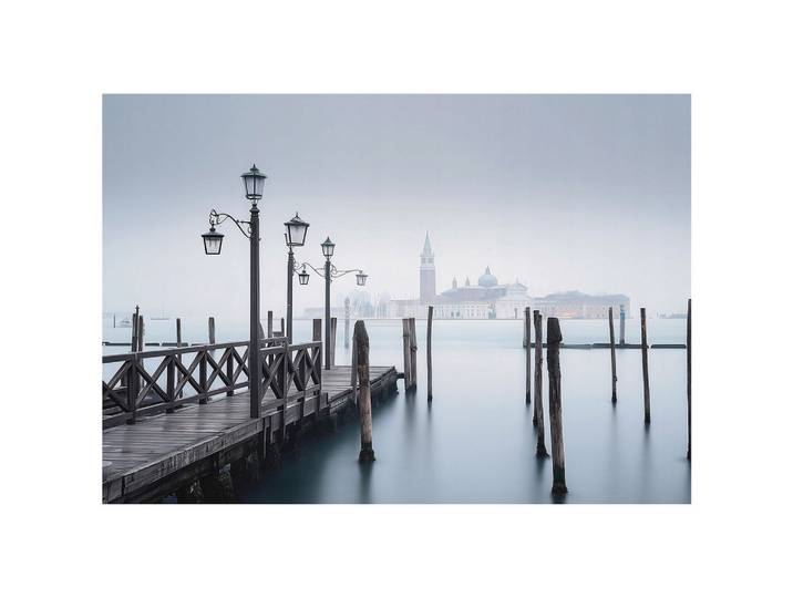 FOTOTAPETE Stadt Pier Grau 200x140 cm
