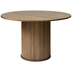 Esstisch Nola Ø 120 cm Holz Smoke