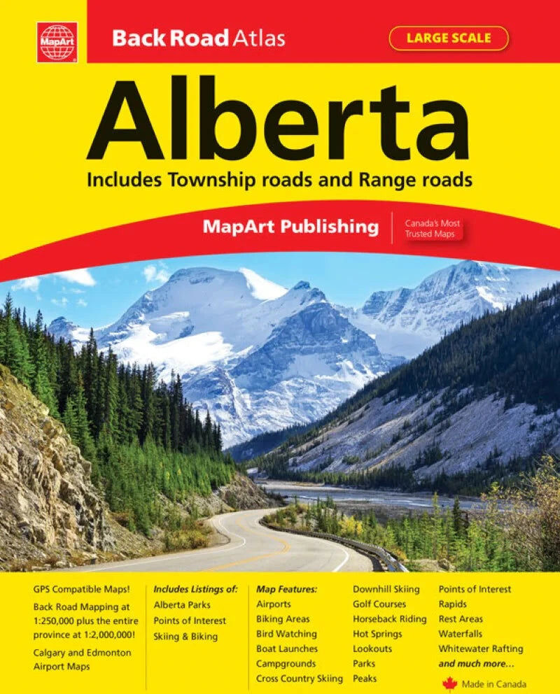 Alberta Back Road Atlas   Canadian Cartographics Corporation