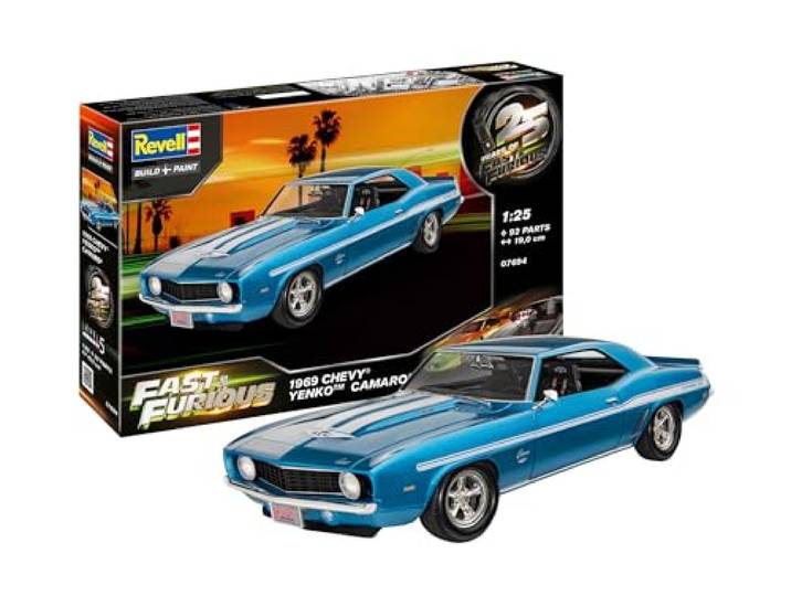 Revell 07694 Fast & Furious 1969 Chevy Camaro Yenko 1:25 Schaal Ongebouwd/Ongeschilderd Plastic Model Kit