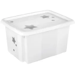 keeeper, Aufbewahrungsbox, karolina Set mit Deckel stars (15 l, 1x, 38 x 29.50 x 20.50 cm)