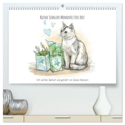 Kleine Schnurr-Momente fürs Herz (hochwertiger Premium Wandkalender 2027 DIN A2 quer), Kunstdruck in Hochglanz