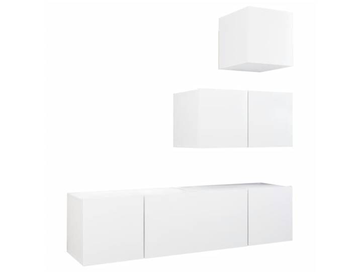 Ensemble de meubles armoire 60 x 30 x 30 cm bois blanche