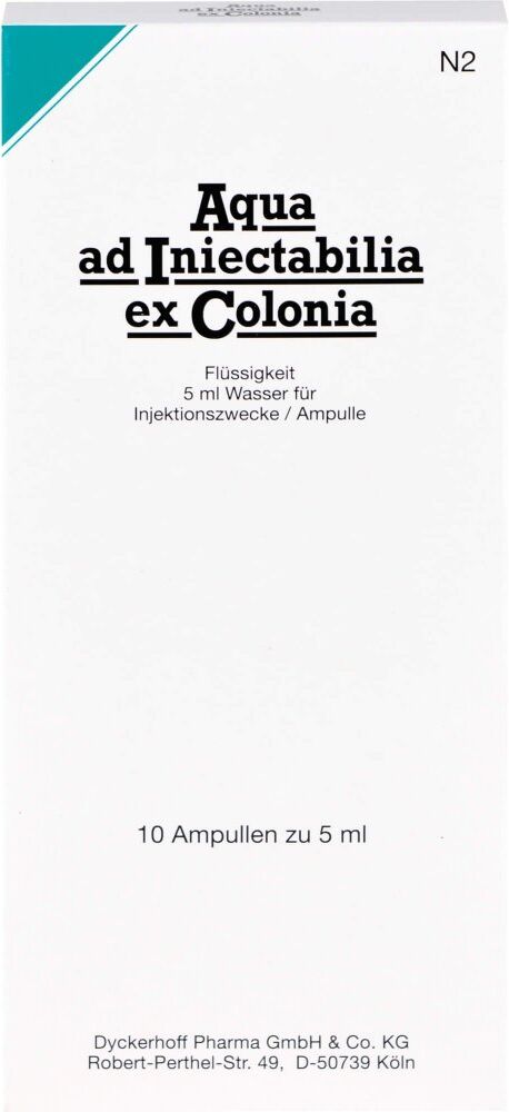 Aqua Ad Iniectabilia ex Colonia Ampullen