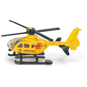 siku Fluggerät 0856 Rettungshubschrauber, aus Metall/Kunststoff, Länge 7 cm