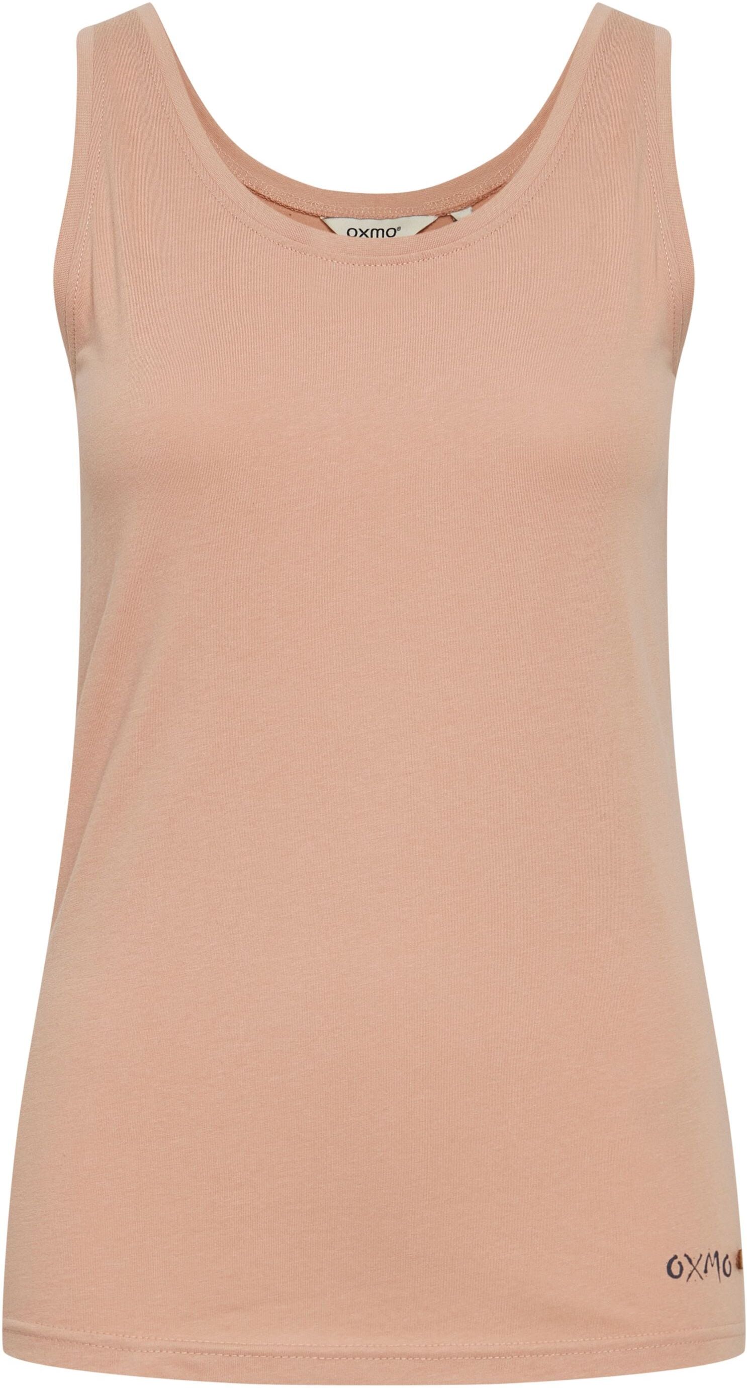 Crop-Top OXMO "Top OXPina", Damen, Gr. XS, rosa (mahogany rose), Obermaterial: 100% Baumwolle CO., Tops Crop-Top
