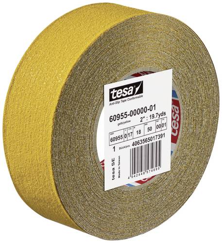 Tesa ANTI-RUTSCH 60955-00000-01 Anti-Rutschband tesa Gelb (L x B) 18m x 50mm 1St.