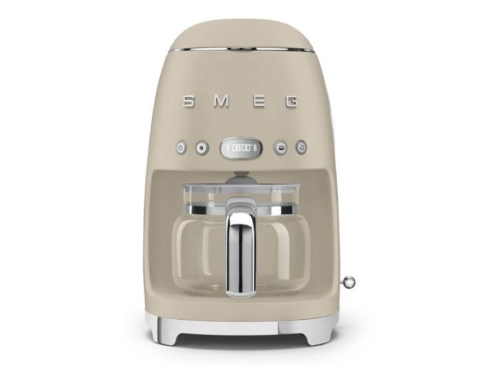 Cafetière filtre vintage beige lin smeg