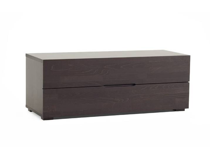 Schlafzimmer Kommode Daisy , mit 2 Schubkästen , Buche massiv , wenge lackiert