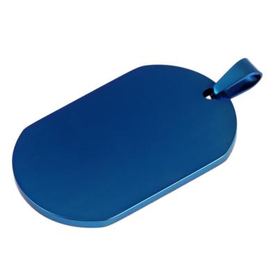 Kettenanhänger ADELIA´S "Anhänger aus Edelstahl", blau, Schmuckanhänger, Damen, Edelstahl, Kettenanhänger, Schöne Geschenkidee zum Geburtstag